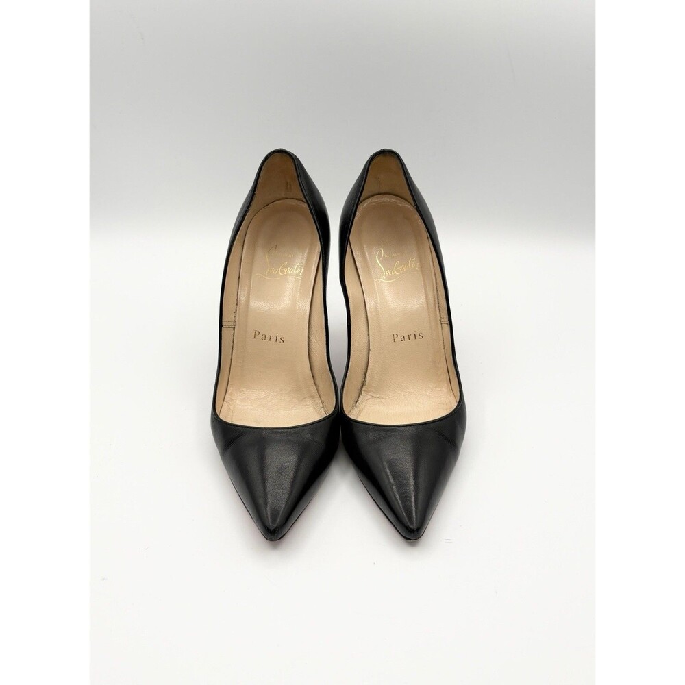 Christian Louboutin Black Leather Pointed Toe Heels New Decoltissimo Size EU 35 - Picture 3 of 13